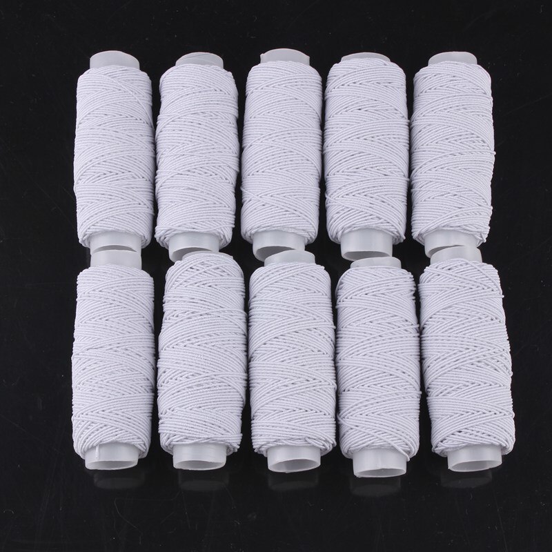 Multicolor Elastic Thread Set Industrial Sewing Machine Thread Cheap Elastic Thread For Bracelets Beading DIY Factory Shop: White