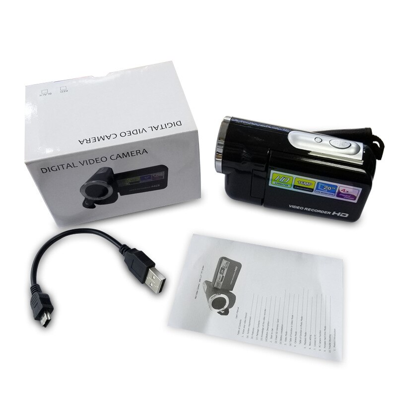 Mini 720P Digital Camera Camcorder 16MP 4X Digital Zoom 1.5 Inch Screen Video Camcorder Camera Mini DV
