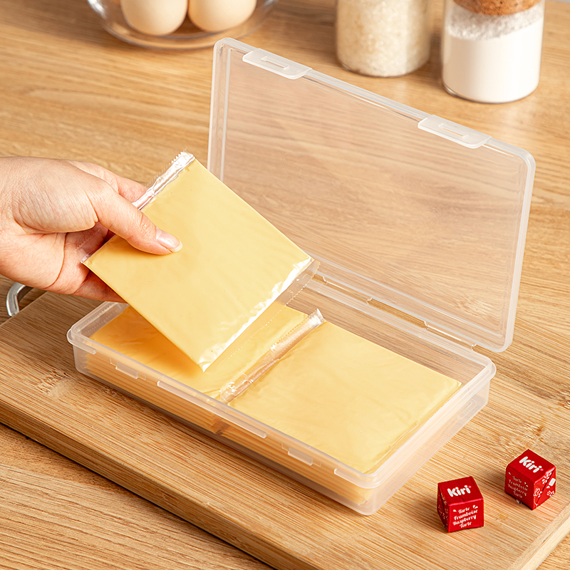 Kühlschrank Müsli Käsebox Organizer fallen Lebensmittelbehälter Küche Kühlschrank Kaffee Aufbewahrungshalter Frisches Gemüse Obstkorb: verrotten