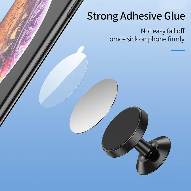 Thin Magnetic Metal Plate For Car Phone Holder Universal Iron Sheet Disk Sticker Tablet Desk Cell Phone Bracket Magnet Stickers