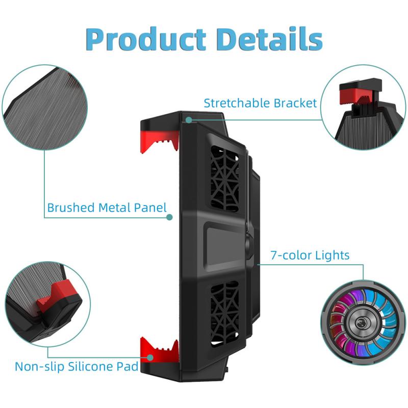 F3 Ice Armor Black Cooling Cooling Cooling Live Game For Peace Shark Fan Back Clip Mobile Phone Semiconductor Radiator