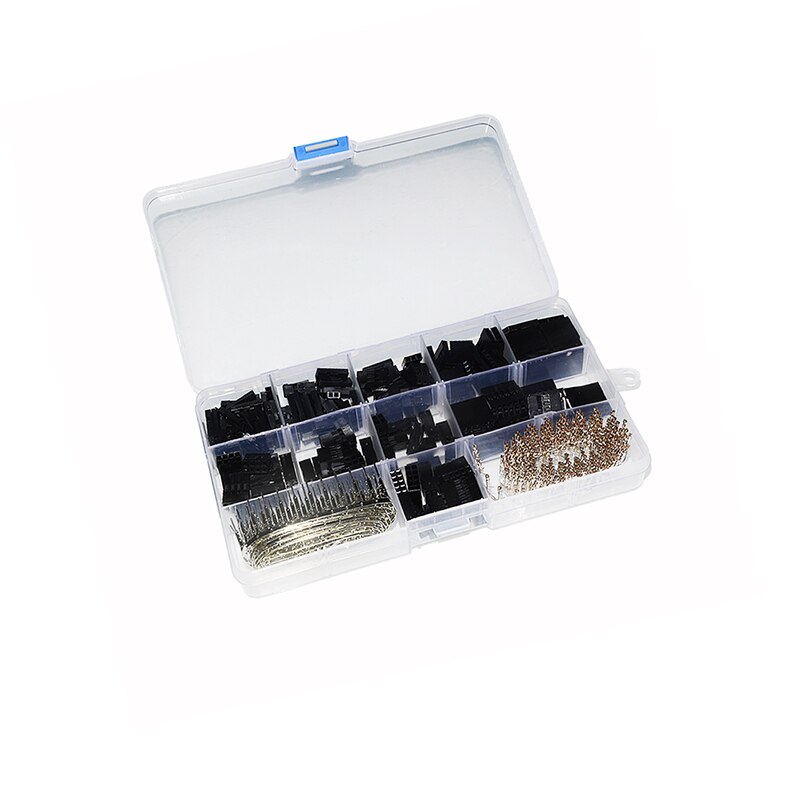 620pcs/Set Dupont Wire Jumper Pin Header Connector Housing Kit Male Crimp Pins+Female Pin Connector Terminal Pitch With Box