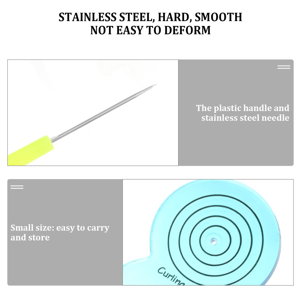 9pcs Paper Rolling Curling Quilling Tools Slotted Kit Needle Pens for Art Craft