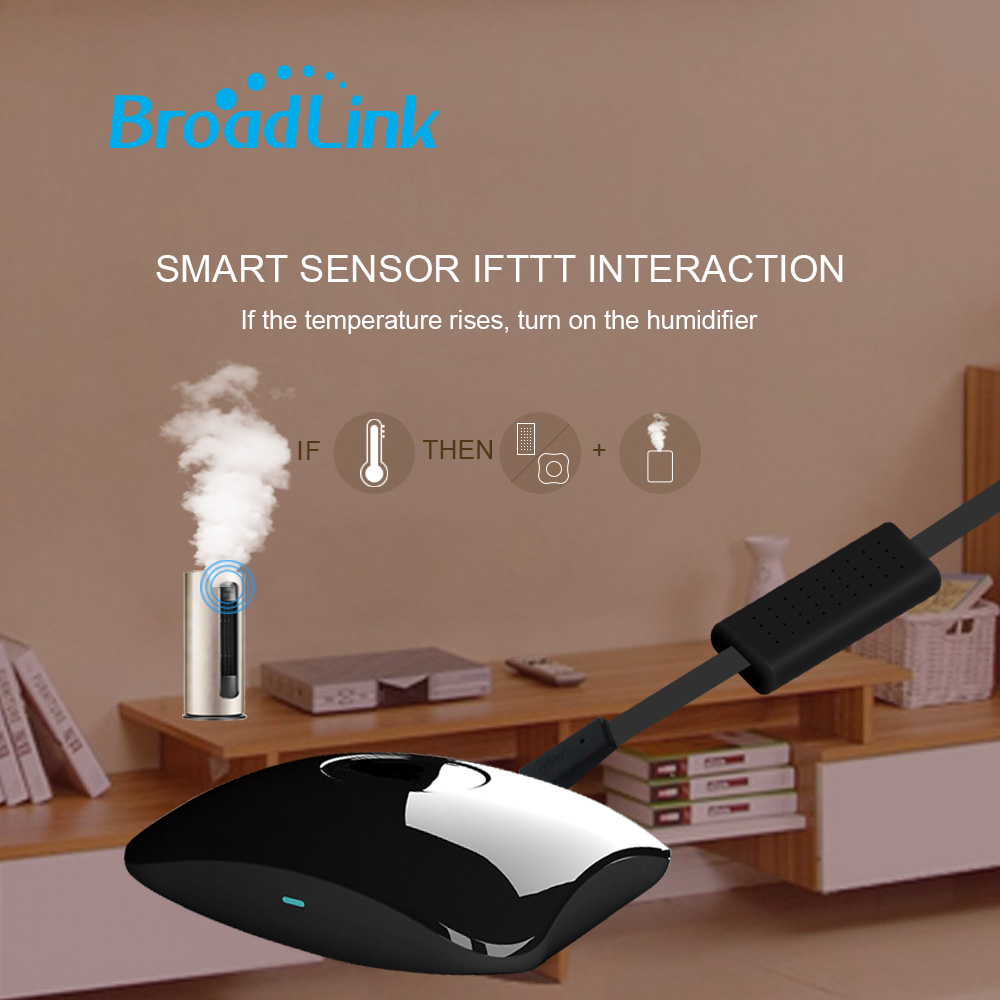 Oryginalny Broadlink RM4 Pro uniwersalny inteligentny przełącznik RF Wifi RM4Mini pilot na podczerwień czujnik HTS2 praca Alexa Google Home Assistant