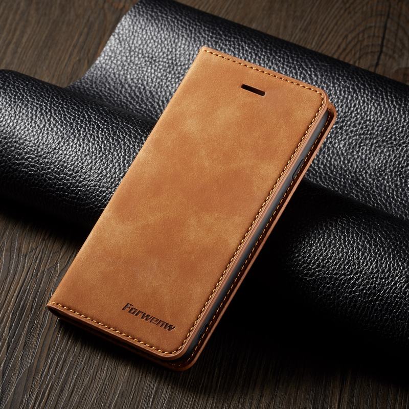 Flip Leather Case For Samsung Galaxy A50 A30 A70 A10 A40 A20 A80 A60 A20 E Phone Bag Case For Samsung A 50 Coque Cover: For Samsung A80 / Brown