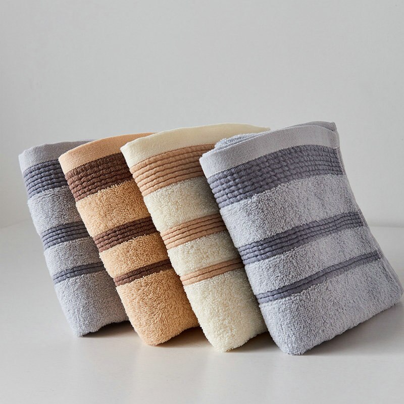 Face Towel Bathroom Super Absorbent Luxury Soft Cotton Towels Hand Towel 33x72cm Stripe Style 100% Cotton