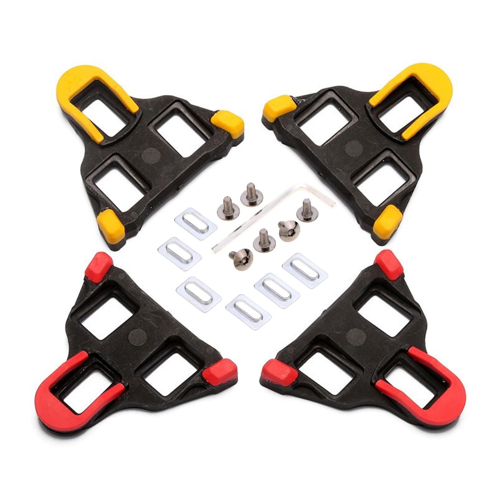 Cales Antidérapantes Pédalage Efficace 1 Paire Cales à Vélo, Cale Speedplay Cales à Chaussures De Vélo Cales à Pédale Avec 8 Vis Pour Crampons Noirs Réglables
