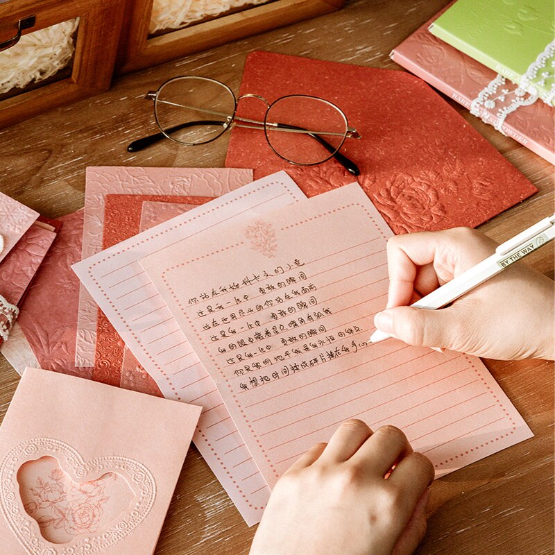 Hojas de papel para hacer tarjetas de felicitación, hojas de planta rosa, planificador de diario, álbum de recortes, papel artesanal decorativo Vintage