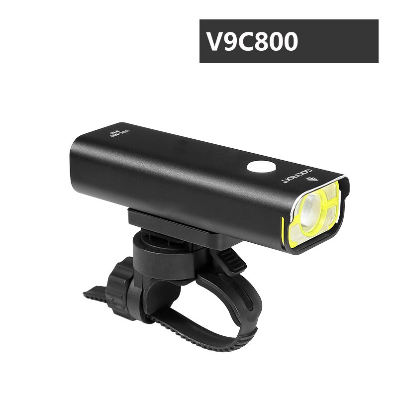 Gaciron cykel strålkastare ficklampa cykel fram lampa ljus ficklampa 400 600 800 lumen led usb uppladdningsbar: V9 c 800