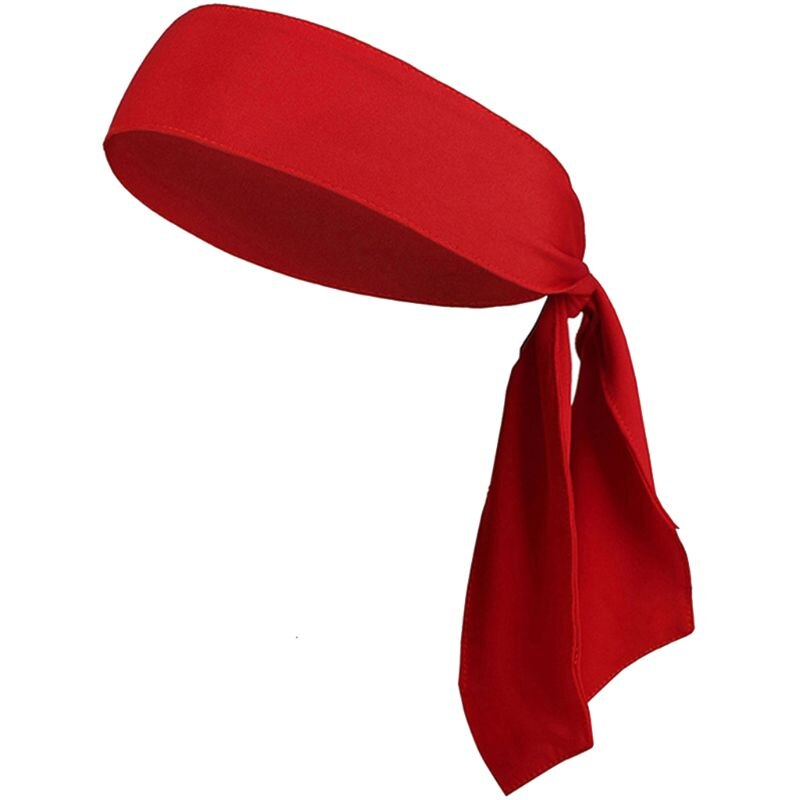 Head Tie Sports Headband Sweat Absorption Hair Hoop Stretchable Moisture Wicking Running Tennis Working Out Supply