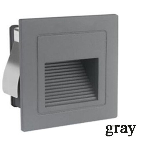 8Stck Zauberstab Licht LED Schritt Treppen Lichter IP65 Wasserdichte draussen Footlight Einbau Ecke Lampe Außen Garten Dekor Licht AC220V: Gary Fall / warm Weiß hell