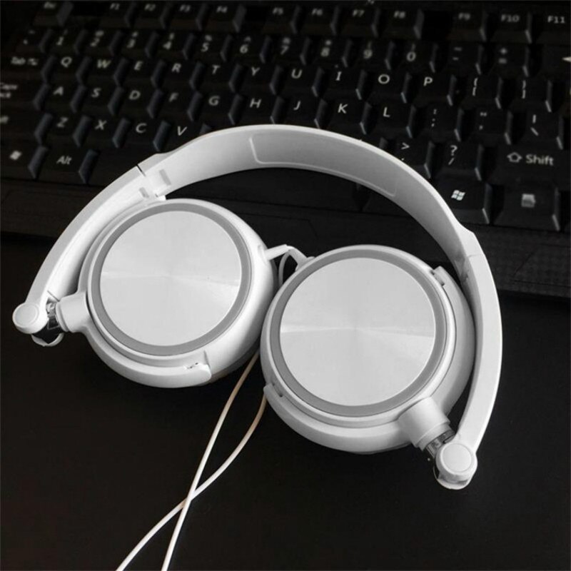 Wired Headset Gamer PC 3.5mm Headsets No Mic Surround Sound HD Microphone Gaming Overear Laptop Tablet