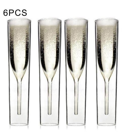MUMM CHAMPAGNE Set of 2 Modern Bubble Glass 4oz Tall