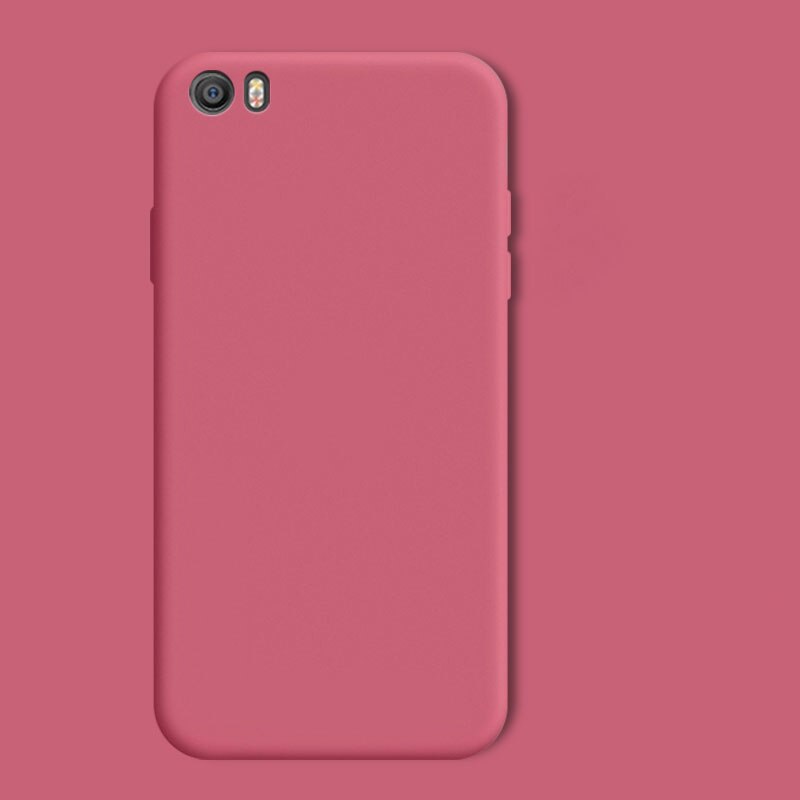 Fundas Caso Per Xiao mi mi 5 mi 5 m5 di lusso liquido opaco Molle Del Silicone Del Telefono Custodie Per Xiao mi mi 5 mi 5 m5 posteriore Della Copertura armatura Coque: Hawthorn red / only case