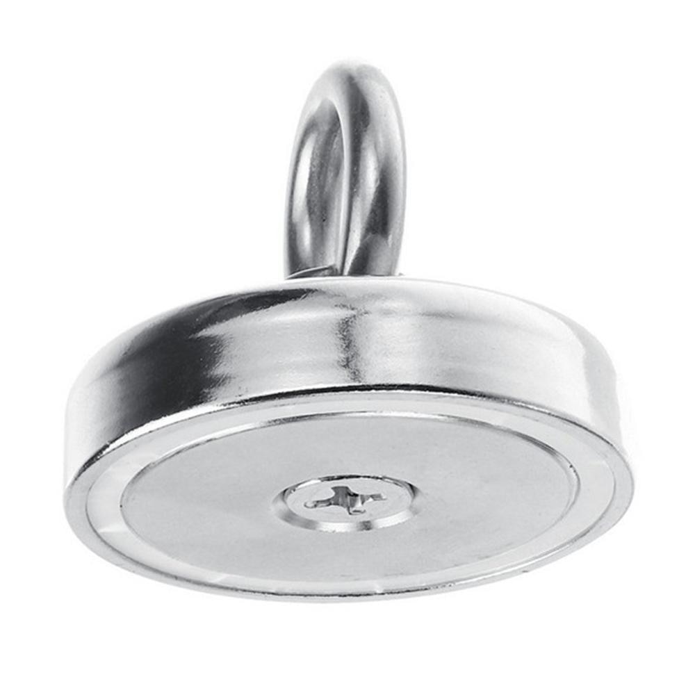 Strong Magnet Pot Fishing Magnets Salvage Fishing Hook Magnets Round Neodymium Magnet Block Double Side Search Magnet Pulling