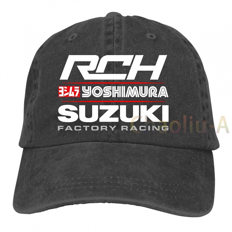 Suzuki Yoshimura Racer Japan Gsx Gsxr Rch Suzuki Baseball cap men women Trucker Hats adjustable cap: 2-Black