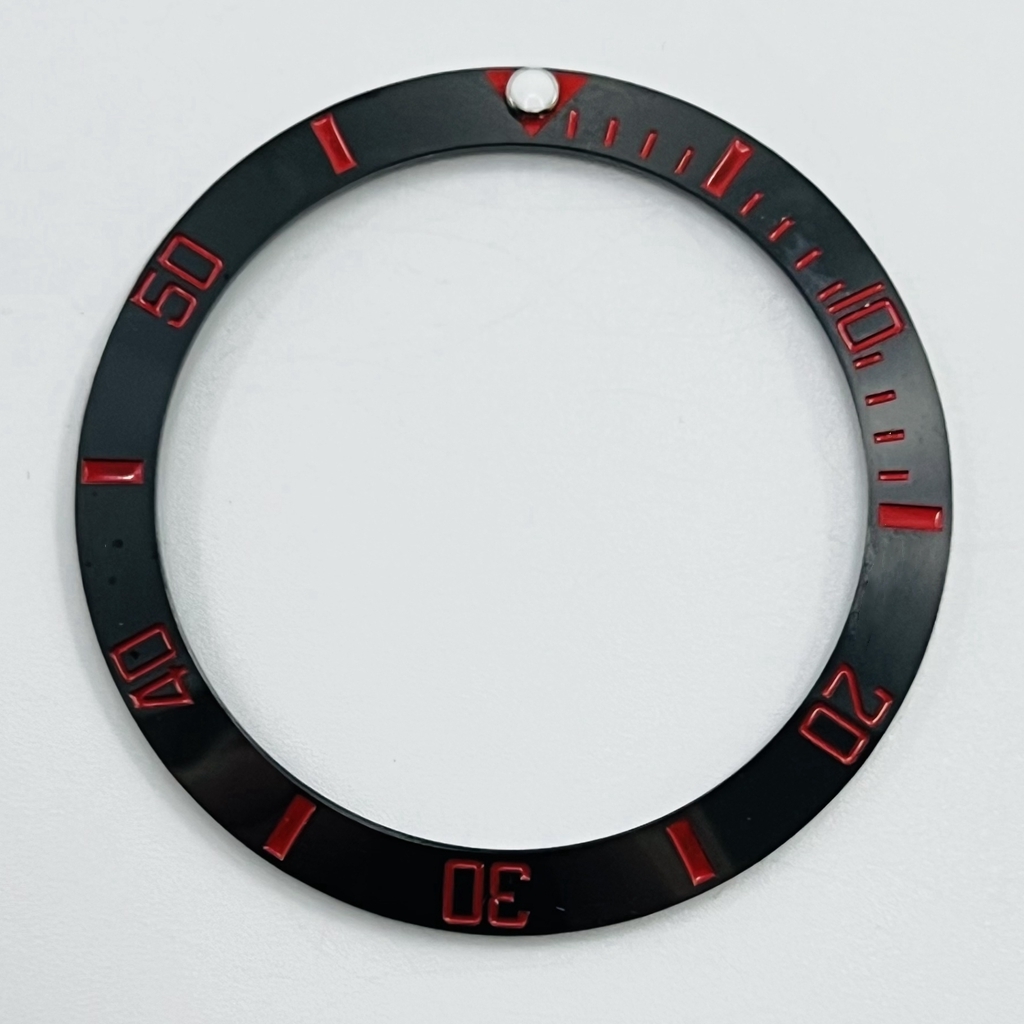 38mm GMT sub Keramik Lünette Schräge Taucheruhr Einsatz Uhr Ersetzen Zifferblatt Uhr Lünette Einsätze Ring