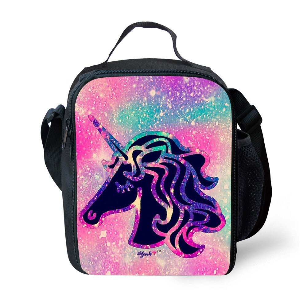 Cute Unicorn Party Insulated Lunch Bag Tote For Boy Kids Thermos Cooler Adults Food Pranzo Box: 3