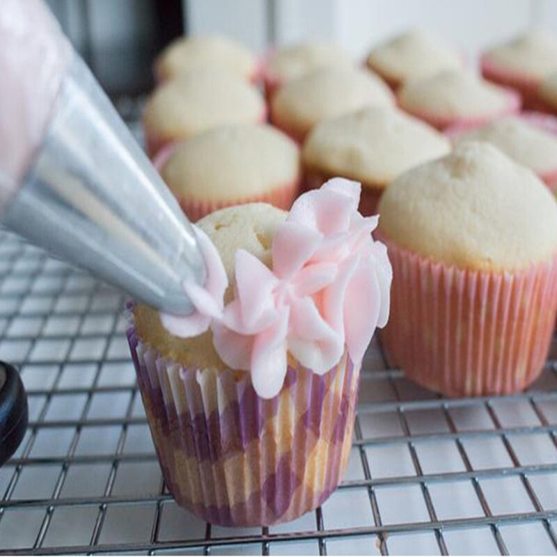 100 stuks Wegwerp Gebak Icing Spuitzak Cake Gebak Cupcake Decorating fit Alle Size nozzles Pastry Tassen Bakvormen Gereedschap