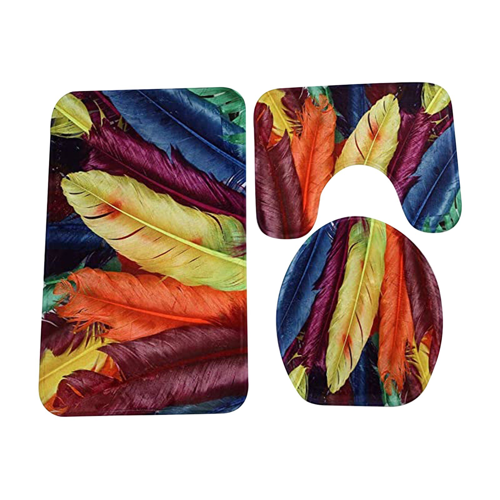Mode Badmat Set 3 Stuk Badmat Badmat Wc Mat Bad Mat Badmat Mode Printen Tapijt Voor home Decor Wholsale: B