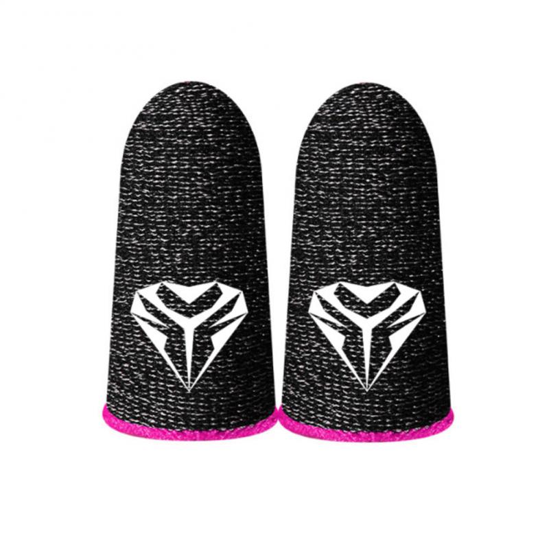 Guantes antideslizantes para Gaming, protectores de dedos transpirables para pantalla táctil, a prueba de sudor, 19 estilos: Negro