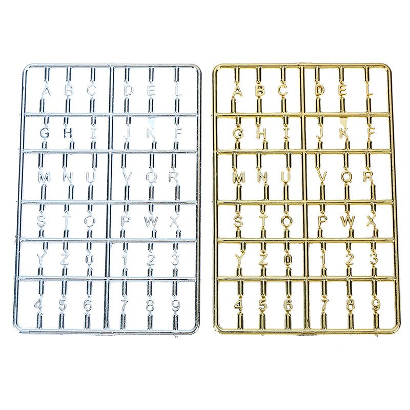metal 1/12 domek dla lalek miniaturowy złoty numer domu alfabet metal cyfrowy numer domu alfabet drzwi akcesoria zrób do Sama