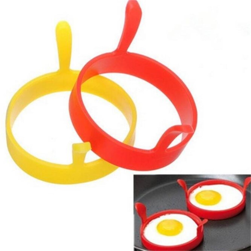 1 st frukostomelett stekt äggformar silikon äggring av livsmedelskvalitet pannkaka matlagning gör-det-själv-verktyg steka äggformar köksprylar