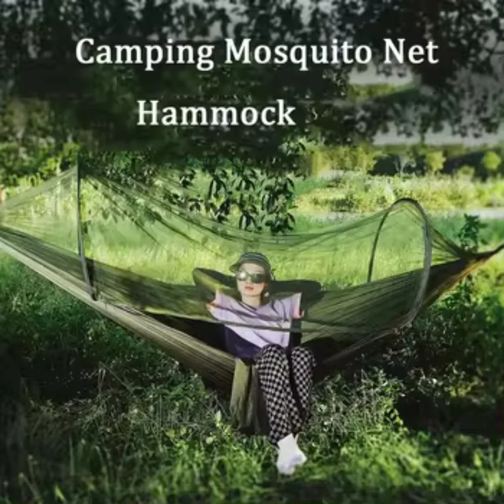 Hamaca tienda de campaña suspensión mosquitera hamaca tela a prueba de mosquitos al aire libre portátil estable Camping Picnic columpio hamaca
