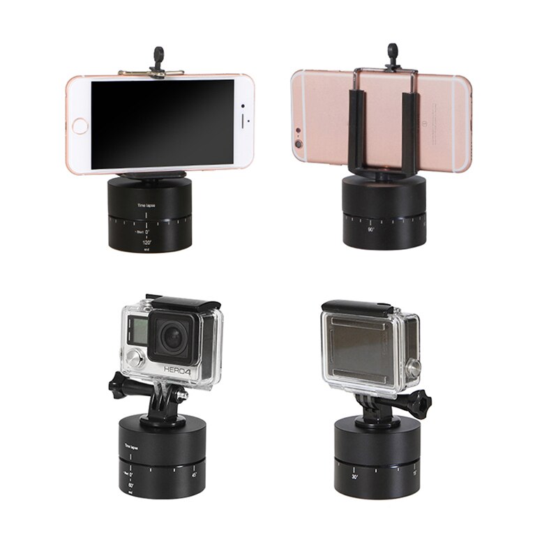 360 grader 360 tl timelapse time lapse automatisk rotation kamera stativ hoved base til gopro kamera slr til mobiltelefon
