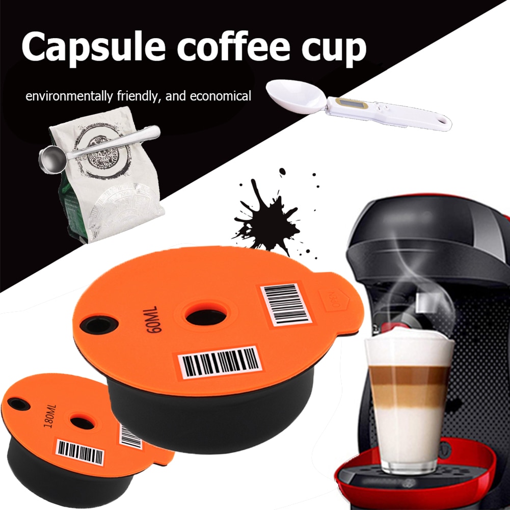 Koffie Capsule Cup Voor Bosch-S Tassimoo Herbruikbare Plastic Filter Mand Pod Koffiezetapparaat Huishouden Keuken Gadgets Met Lepel