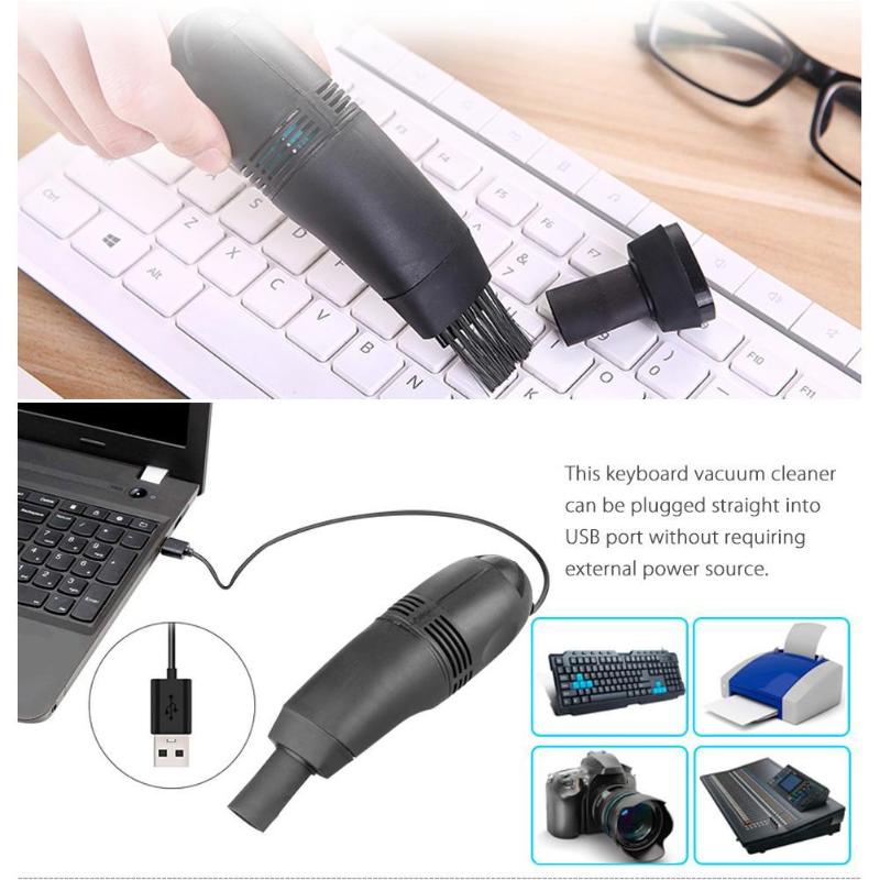 Car Mini USB Vacuum Cleaner Computer Keyboard PC Laptop Brush Cleaner Car Auto Interior Dust Cleaning Kit Tool Accessories