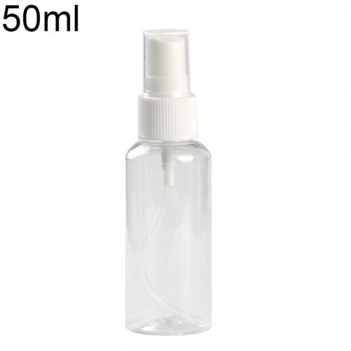 1Pc Travel Transparent Plastic Perfume Atomizer Small Mini Empty Spray Refillable Bottle Cosmetic Sample Containe: 50ml