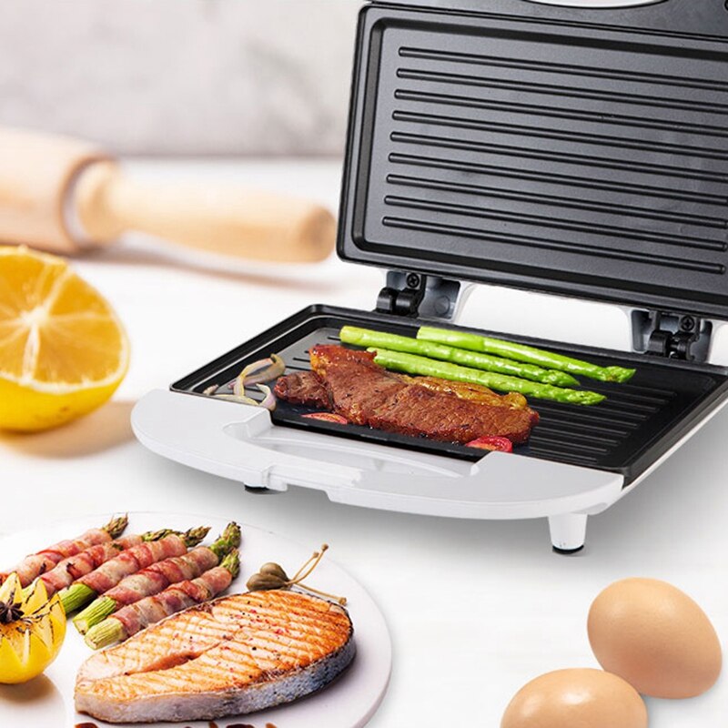 Elektryczny mini toster grill Panini urządzenie śniadaniowe grill stek piec robić smażenia wtyczka amerykańska