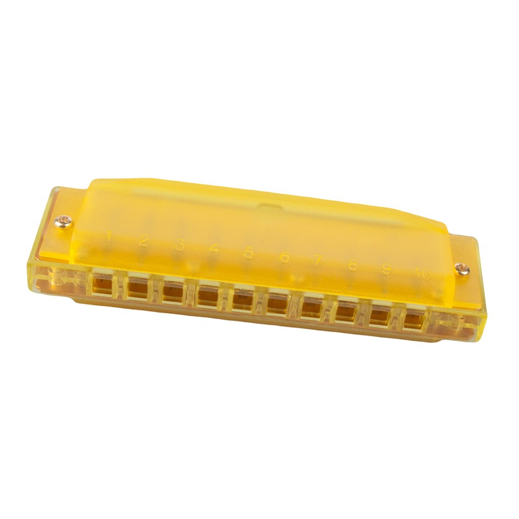 Harmonica, 10 Holes, Beginner, Adult, Practicing Harmonica, Playing, Yellow