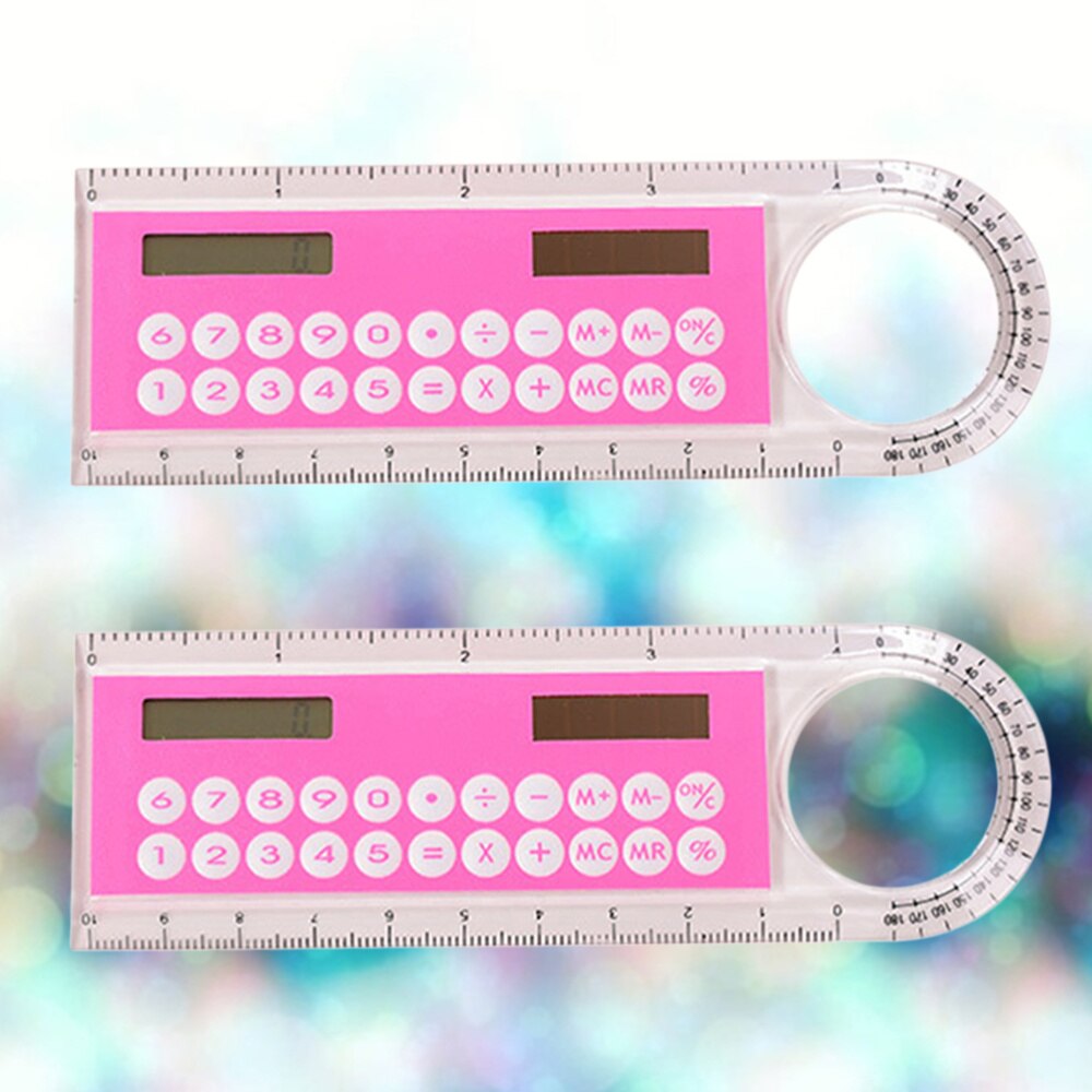 10Cm Ruler Mini Digitale Rekenmachine 2 In 1 Kids ... – Grandado