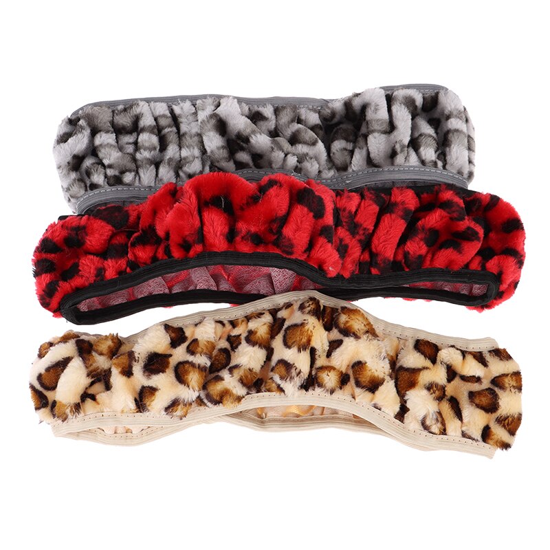 Léopard couverture de volant impression peluche Section élastique voiture volant tresse couverture Auto bricolage accessoires de voiture anti-dérapant doux