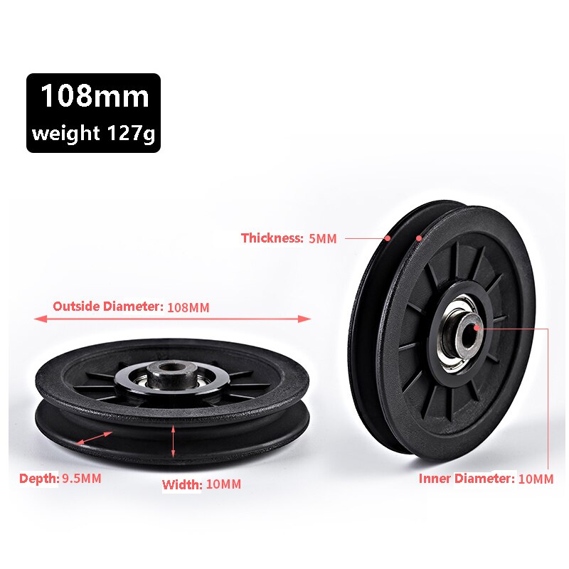 Sportschool fitness katrol lager afdekking apparatuur instrument accessoires machine krachttrainingsapparaat: 108mm