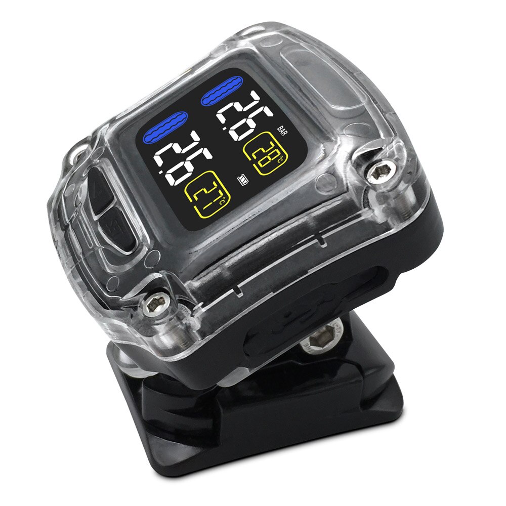 M3-B Wireless Motorcycle TPMS Tire Pressure Monitoring System Digital LCD with Two External/Internal Sensors Easy to install