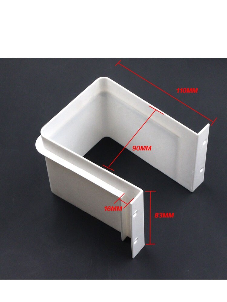Plast u form vask skuffe køkken bad møbler kabinet forsænket u under vask dræning gennemføring: Type 2