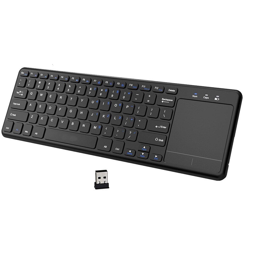 Jelly Comb-clavier sans fil 2.4 ghz, avec pavé tactile, Mini clavier sans fil, pour PC Notebook Smart TV, pour android et iOS: Default Title