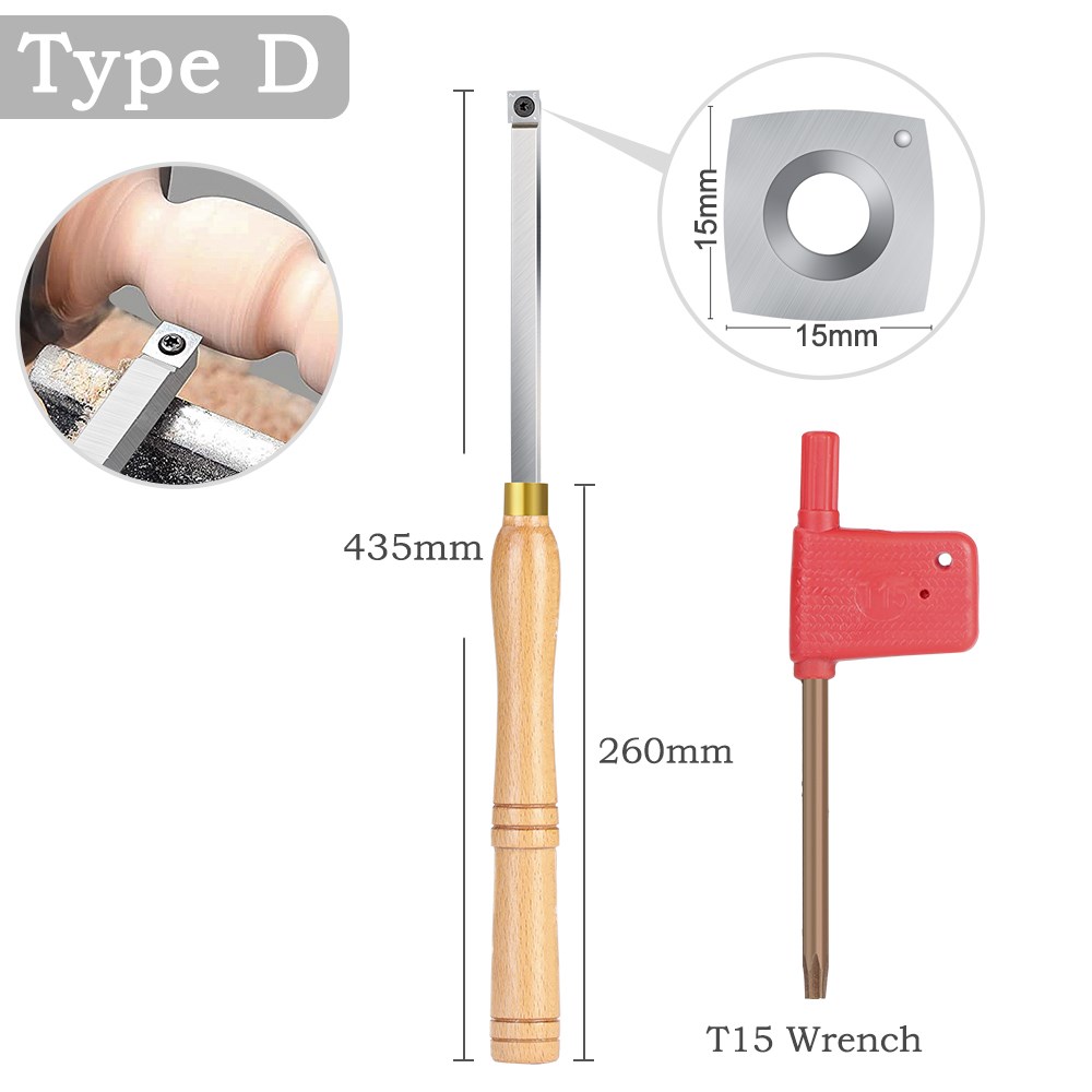 Herramienta de torneado de madera HAMPTON herramienta de torno de carpintería con inserto de carburo rugoso acabado de cuello de cisne herramientas de hueco: CAMEL