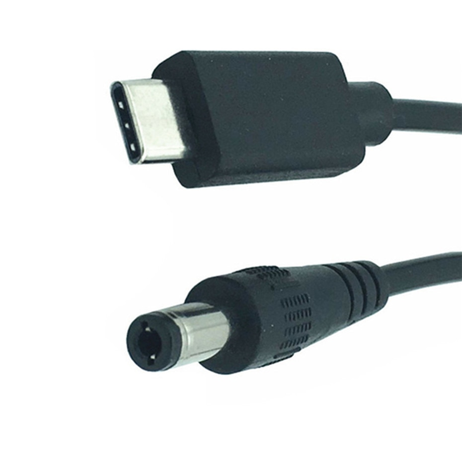 DC 5.5 X 2.1mm Female Male jack to Type-C USB 3.1 Male Plug cable DC Power Connector Adapter DC to Type c male 3A 0.2M: 5521mm-Male