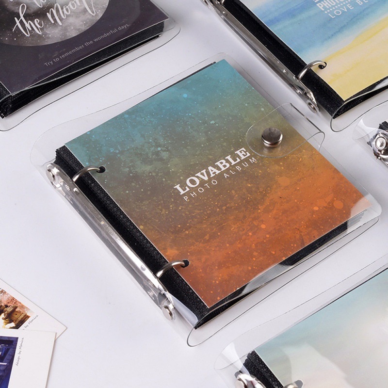 Loose-leaf PP photo Album Ticket Storage Postcard 3 Inch100pcs Photo Album Stamp Collection Albums