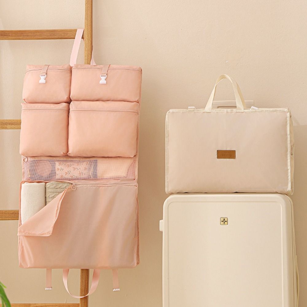 6 in 1/8 in 1 Travel Luggage Bag Hanging Large Capacity Luggage Storage Bag Moisture-proof Dustproof Foldable Storage Bag
