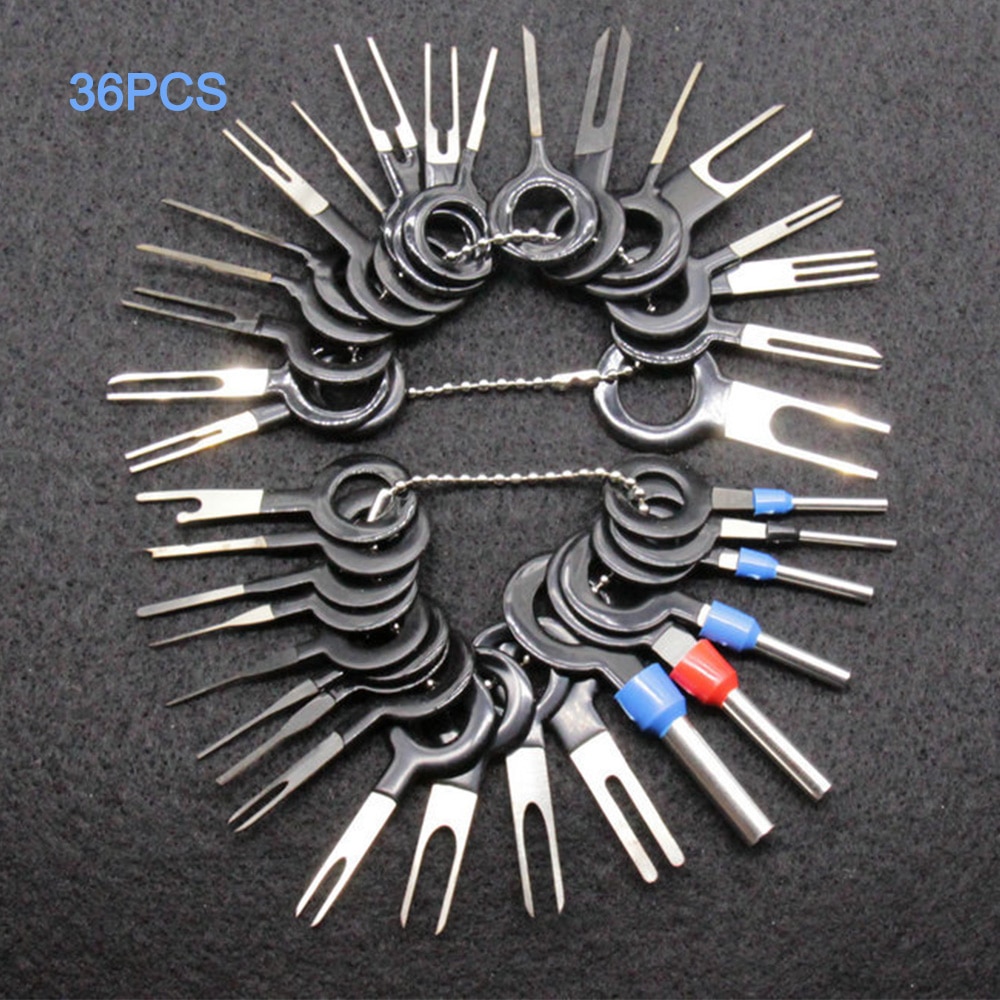 Terminal do carro de remoção fiação elétrica crimp conector pino extrator kit automóveis reparação terminal ferramentas manuais