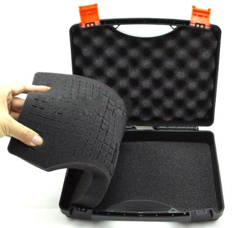 PP Tool case toolbox suitcase Electronic instrument case Plastic safety box equipment box product packaging totes 327*236*76 MM