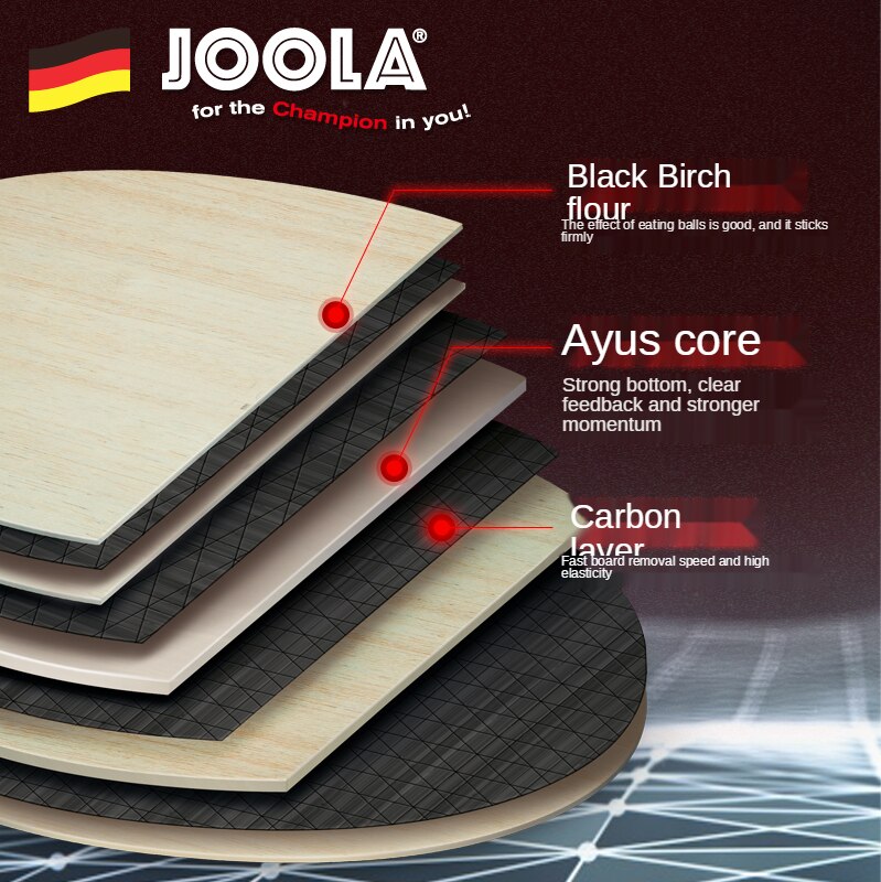 Joola Racket Packaging Joola Carbon 5 Star Tafeltennis Racket Voor Offens... – Vicedeal