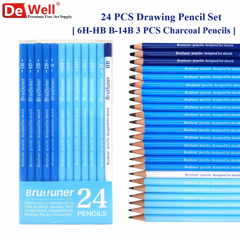 Best 14pcs/set 12B 10B 8B 7B 6B 5B 4B 3B 2B B HB 2H 4H 6H Graphite Sketching Pencils Pencil Set for Drawing