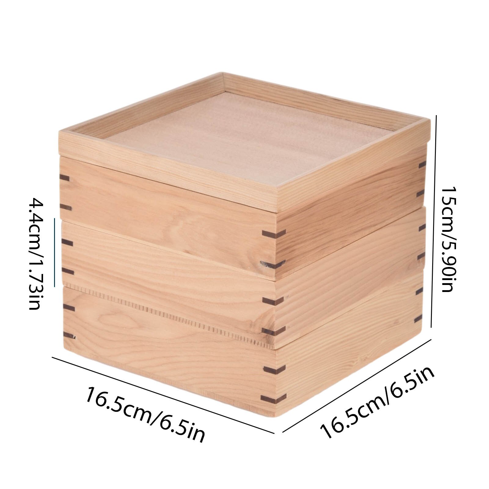 Japanese Style Wooden Lunch Box Multi-layer Bento Box Sushi Box Picnic Party Barbecue Travel and Outing Food Container