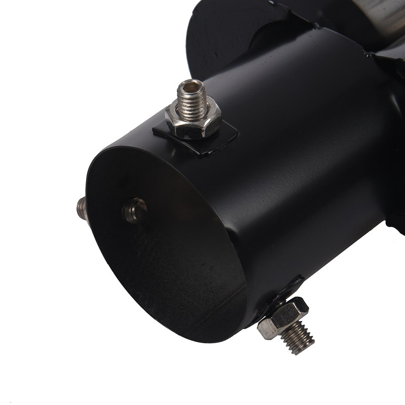 Universal Car Vehicle Exhaust Muffler Steel Tail Pipe:Straight Double Tube(silver&black)